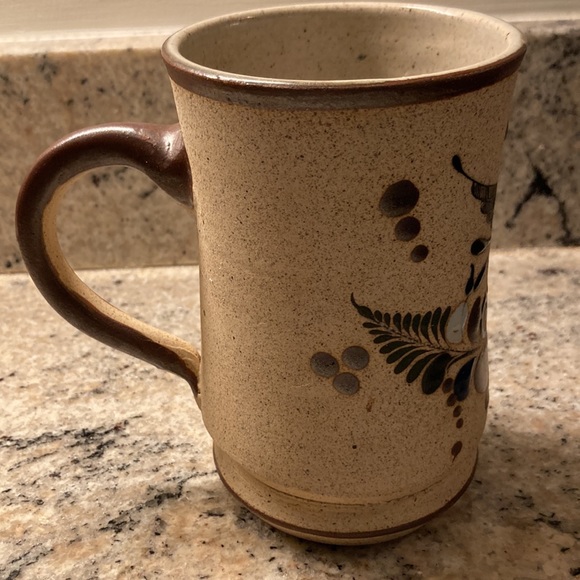 MEXICAN POTTERY DECORATIVE CUP , very pretty - Picture 3 of 7